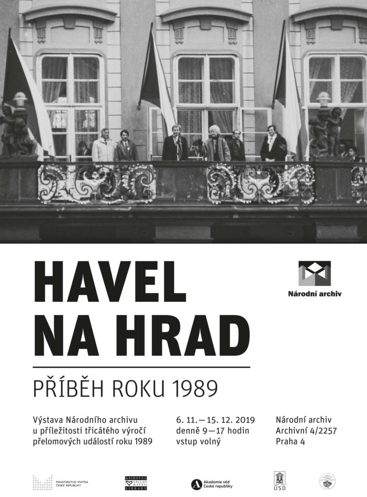 Plakát k výstavě HAVEL NA HRAD