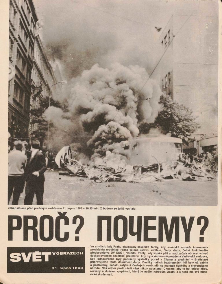 Svět v obrazech, zvláštní vydání z 21. 8. 1968 „Proč, Počemů”