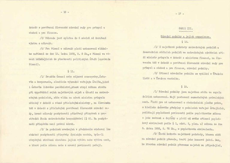 Dekret prezidenta republiky č. 100/1945 Sb. o znárodnění dolů a některých průmyslových podniků