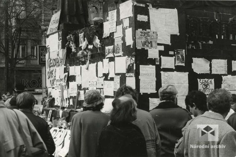 Demonstrace 1989, Praha, NA, Sb. FSČF – archiv