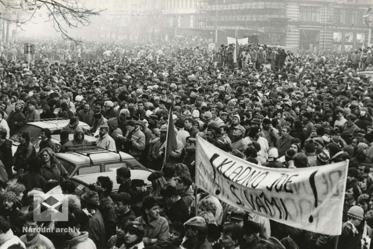 Demonstrace 1989, Praha, NA, Sb. FSČF – archiv