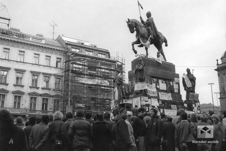 Demonstrace 1989, Praha, NA, Sb. FSČF – archiv