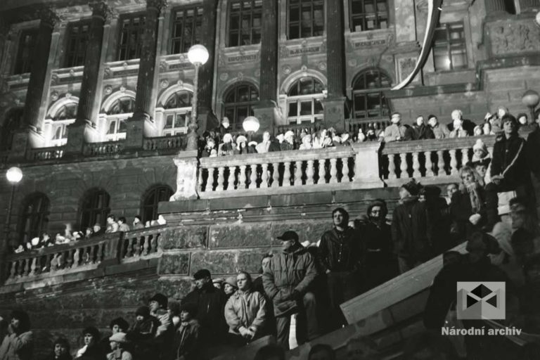 Demonstrace 1989, Praha, NA, Sb. FSČF – archiv