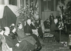 Prezident E. Beneš na recepci v hotelu Waldorf Astoria, 1943, 20. květen