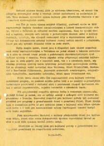 Příloha dopisu ministra financí pro ministerstvo školství z 1. 10. 1957 ve věci finančního zajištění kulturní části československé expozice