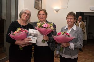 Editorky edice PhDr. Lenka Kločková a Mgr. Mária Chaloupková s Vladimírou Zikovou, manželkou Dušana Tomáška 