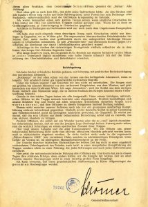Projev vrchního velitele skupiny armád Střed F. Schörnera ke generálům.
