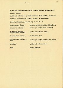 Podrobný prezidentův program připravený kanceláří ministra vnitra V. Noska. Zachycuje jízdu vlakem z Blanska do Prahy a poté cestu z Hlavního (dříve Wilsonova) nádraží centrem města na Staroměstské náměstí, kde proběhlo slavnostní uvítání, přes Karlův most a Malou Stranu na Pražský hrad.