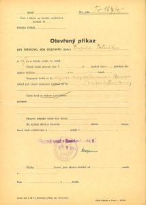 Osobní spis bývalého úředníka gestapa L. Potschky, prvního z odsouzených k trestu smrti Mimořádným lidovým soudem v Brně.