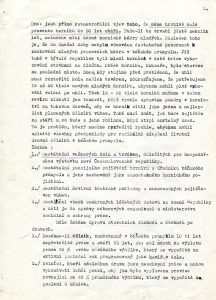 Memorandum revírní správy horníků v Moravské Ostravě ministrovi průmyslu B. Laušmanovi týkající se kritického stavu pracovních sil a sociálních požadavků zaměstnanců.