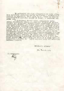 Zpráva V. odboru (hornictví) Ministerstva průmyslu o složité situaci v báňském průmyslu na území Čech a Moravy.