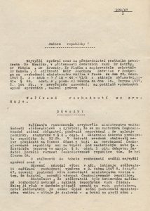 Zrušení rozhodnutí Ministerstva vnitra o neudělení občanství J. von Zedtwitzovi Nejvyšším správním soudem.