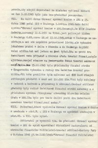 Stížnost proti rozhodnutí Ministerstva vnitra o neudělení státního občanství s popisem protinacistického chování J. von Zedtwitze za okupace, podaná jeho advokátem.