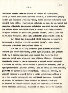 Zpráva B. Ečera o jednáních ve Wiesbadenu a v Londýně ve věci vydání K. H. Franka do Československa (bez příloh).