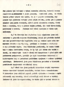 Zpráva B. Ečera o jednáních ve Wiesbadenu a v Londýně ve věci vydání K. H. Franka do Československa (bez příloh).