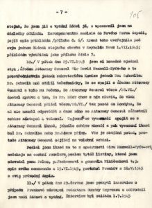 Zpráva B. Ečera o jednáních ve Wiesbadenu a v Londýně ve věci vydání K. H. Franka do Československa (bez příloh).