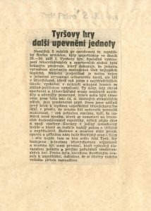 Deník Rudé právo zveřejnil nejen výsledky jednotlivých závodů, ale záhy také politické zhodnocení.