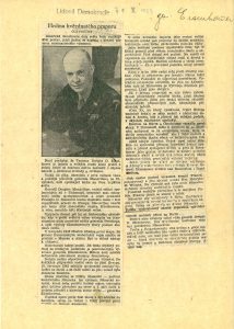 Mediální ohlasy na návštěvu D. D. Eisenhowera v Praze v československém tisku.