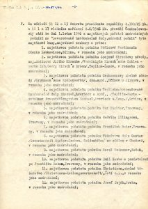 Zřizovací listina národního podniku Severočeské hnědouhelné doly, Most, vydaná Ministerstvem průmyslu (koncept).