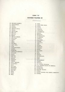 Úvodní strany ústředního seznamu válečných zločinců (celkem obsahoval více než 1100 stran).