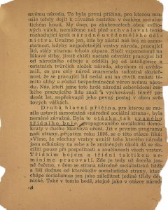 Projev předsedy strany P. Zenkla na sjezdu ČSNS.