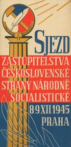 Plakát sjezdu zastupitelstva ČSNS.