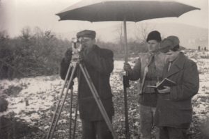 Vytyčování nové československo-sovětské státní hranice.