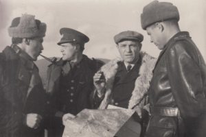 Vytyčování nové československo-sovětské státní hranice.