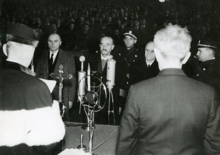 Vynesení rozsudku v Justičním paláci v Praze na Pankráci.