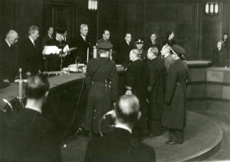 Vynesení rozsudku v Justičním paláci v Praze na Pankráci.