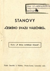 Stanovy Českého svazu válečníků.