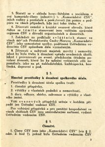 Stanovy Českého svazu válečníků.