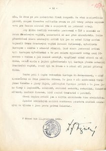 Žaloba národního prokurátora F. Tržického na O. Bláhu, R. Rychtrmoce a G. Mohapla.