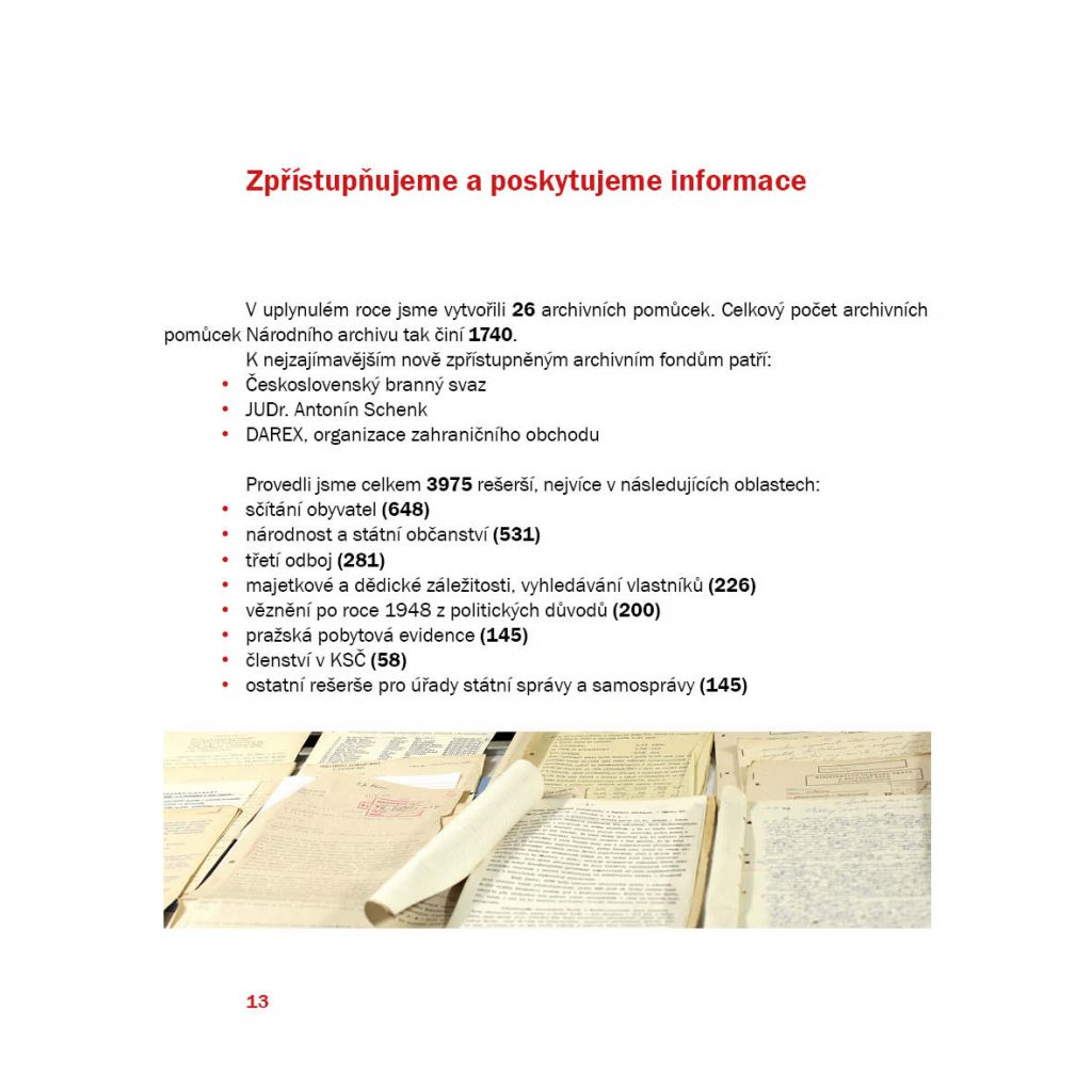 Národní archiv v roce 2025