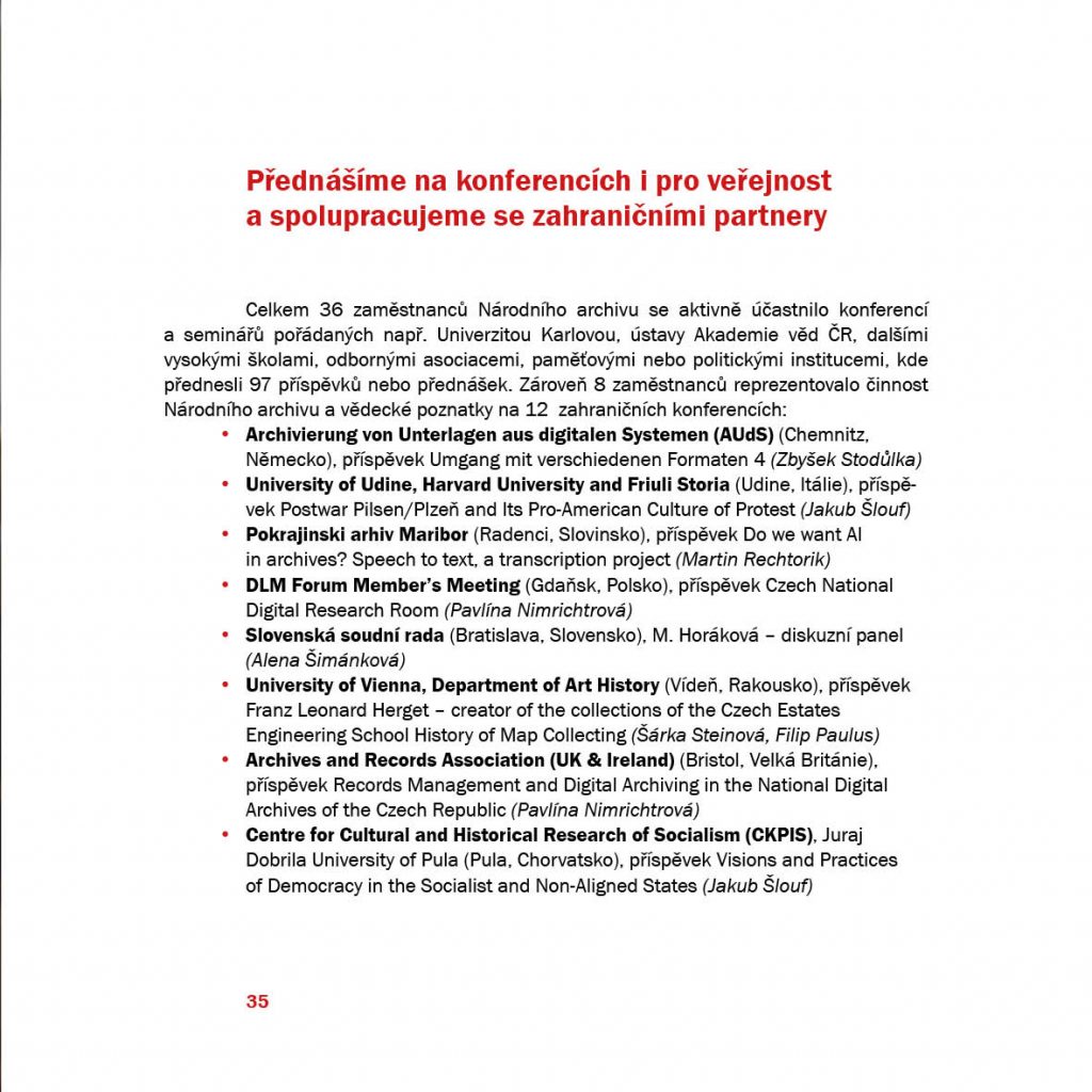 Národní archiv v roce 2025