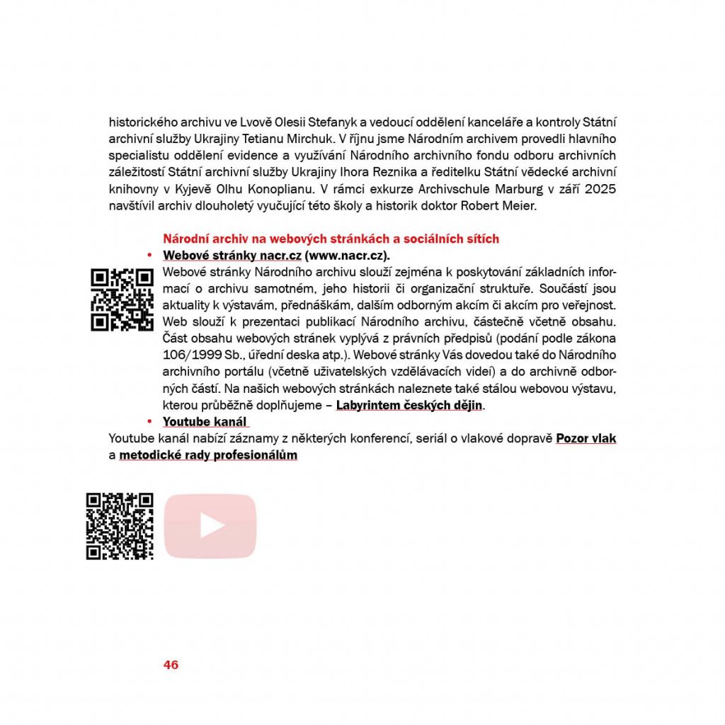 Národní archiv v roce 2025