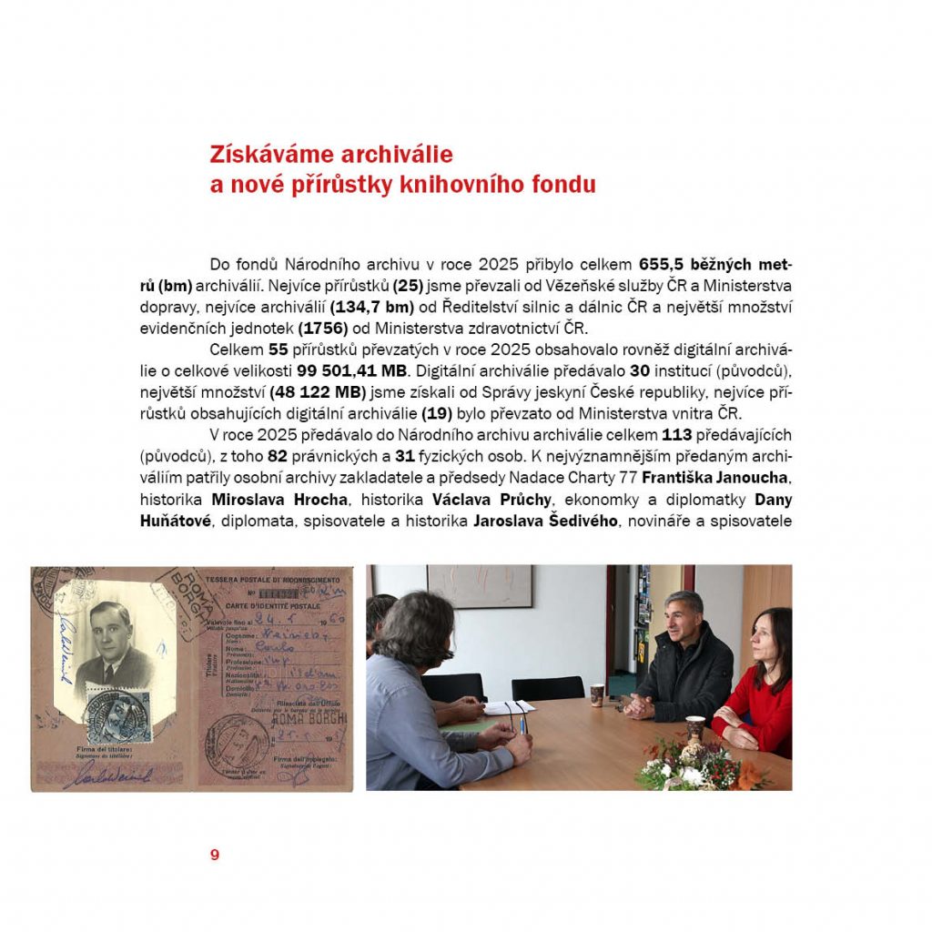 Národní archiv v roce 2025