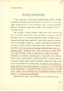 Projev P. Zenkla v ČKD Praha o vztahu Československa k Sovětskému svazu.