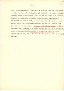 Projev P. Zenkla v ČKD Praha o vztahu Československa k Sovětskému svazu.